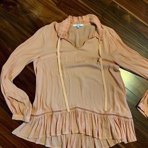 Ro & De soft peach blouse Size S/P